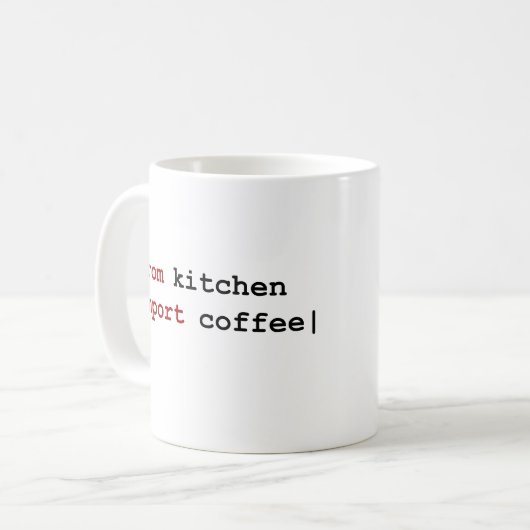 uit keukenimportkoffie - Python - mok (Voorkant links)