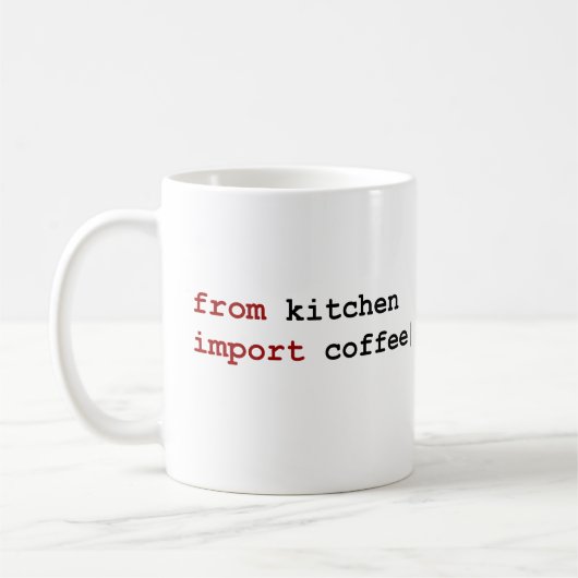 uit keukenimportkoffie - Python - mok (Links)