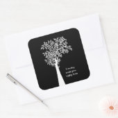 Uit kleine zaden groeien machtige bomen Geweldige Vierkante Sticker (Envelop)