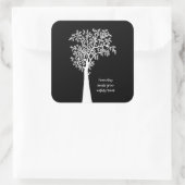 Uit kleine zaden groeien machtige bomen Geweldige Vierkante Sticker (Tas)