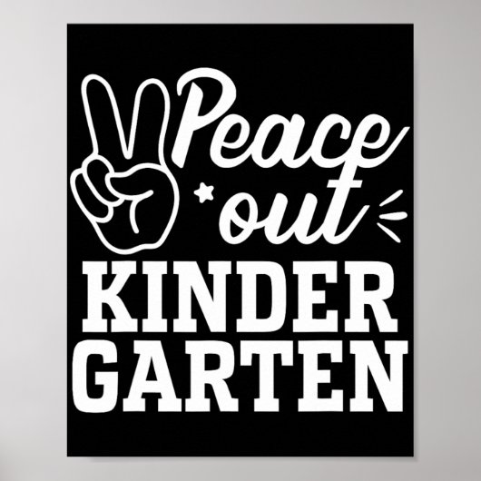 Uit kleuterschool Afstudeerder Laatste dag van sch Poster (Voorkant)
