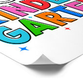 Uit kleuterschool Afstuderen Laatste dag van schoo Poster (Hoek)