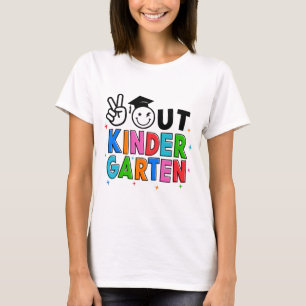 Uit kleuterschool Afstuderen Laatste dag van schoo T-shirt
