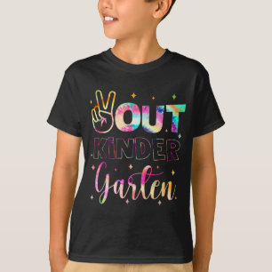 Uit kleuterschool das dye laatste dag van school l t-shirt
