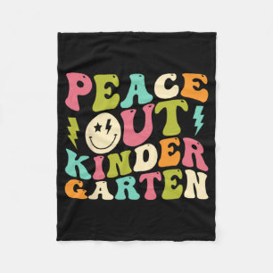 Uit kleuterschool Groovy Afstuderen Laatste dag va Fleece Deken