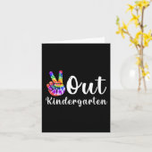 Uit kleuterschool Laatste dag van school Afstudere Kaart (Gele Bloem)