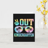 Uit kleuterschool Laatste dag van school Afstudere Kaart (Gele Bloem)