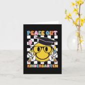 Uit kleuterschool Laatste dag van school Smile Fac Kaart (Gele Bloem)