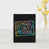 Uit kleuterschool Laatste dag van school Zomervaka Kaart (Gele Bloem)