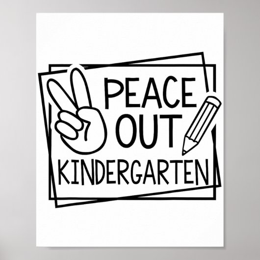 Uit kleuterschool Laatste dag van school Zomervaka Poster (Voorkant)