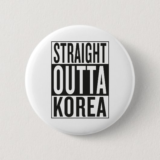 uit Korea Ronde Button 5,7 Cm (Voorkant)