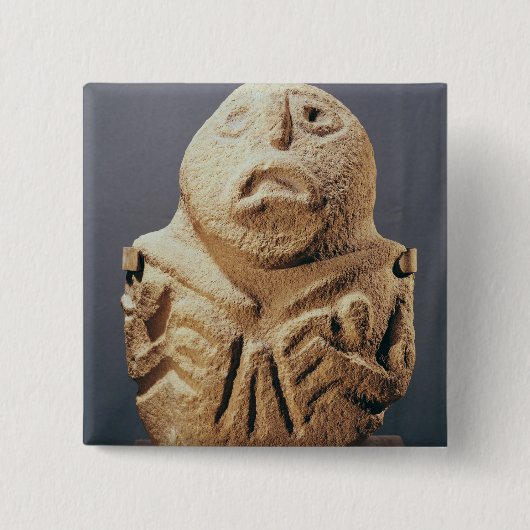 uit Lepenski Vir, Joegoslavië Vierkante Button 5,1 Cm (Voorkant)