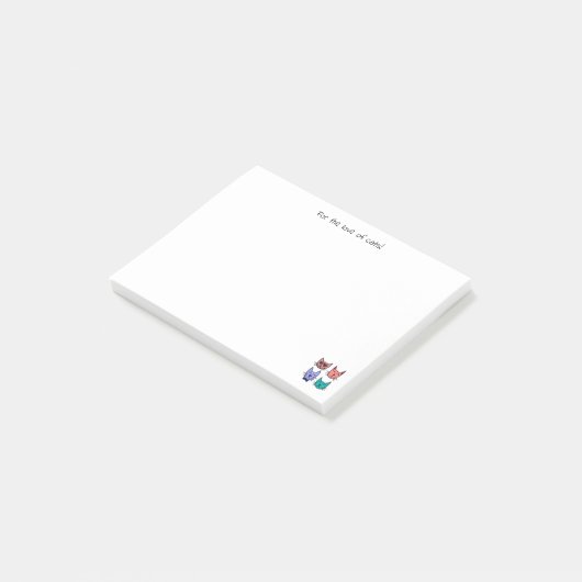 Uit liefde voor katten! Post-It Notes (Schuin)