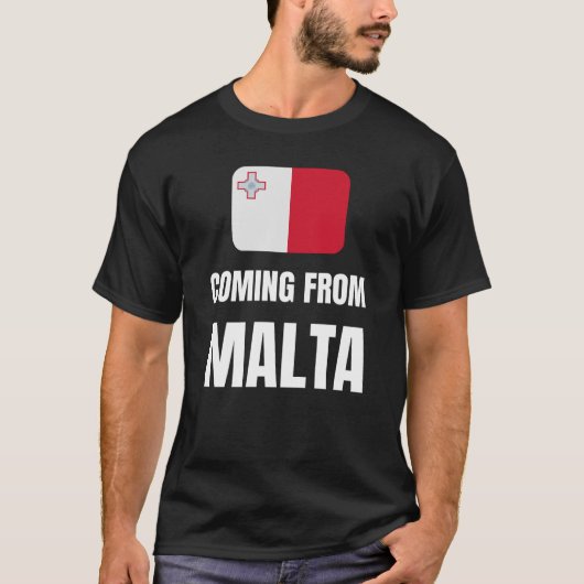 Uit Malta komen T-shirt (Voorkant)