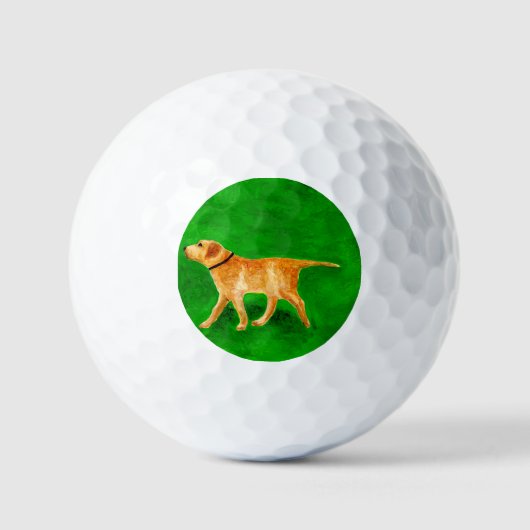 Uit met de hond wandelen golfballen (Voorkant)