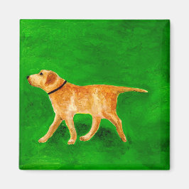 Uit met de hond wandelen magneet