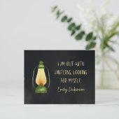 Uit met Lantaarns Briefkaart (Staand voorkant)