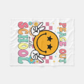 Uit Middelbare School Groovy Afstuderen Laatste da Fleece Deken (Voorkant (Horizontaal))