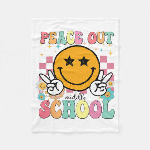 Uit Middelbare School Groovy Afstuderen Laatste da Fleece Deken