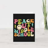 Uit Middelbare School Groovy Afstuderen Laatste da Kaart (Voorkant)