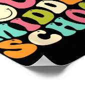 Uit Middelbare School Groovy Afstuderen Laatste da Poster (Hoek)