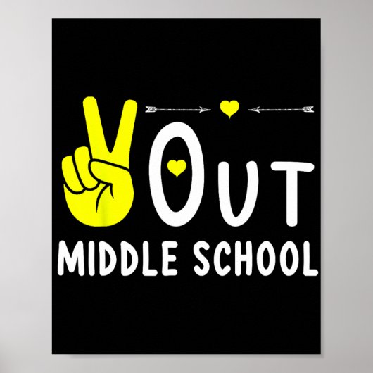 Uit Middelbare School Laatste Dag van School Afstu Poster (Voorkant)