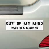 Uit mijn bol bumpersticker (Op auto)