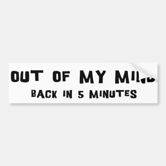 Uit mijn bol bumpersticker (Voorkant)