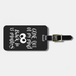 “Uit mijn bol gegaan” merklabel voor bagage Bagagelabel