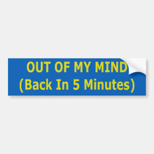Uit mijn Bumpersticker