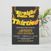 Uit mijn dertiger jaren - uitnodiging (Staand voorkant)