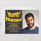 Uit mijn dertiger jaren uitnodiging (Voorkant)