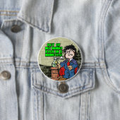 Uit mijn gedachten ronde button 7,6 cm (In situ)