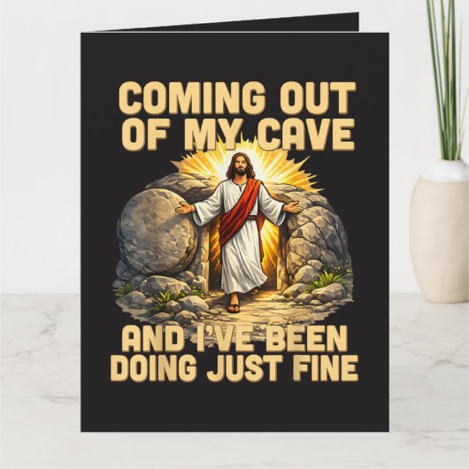 Uit mijn grot komen De opstanding van Jezus Kaart (Voorkant)