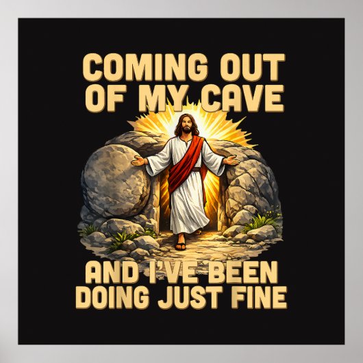 Uit mijn grot komen De opstanding van Jezus Poster (Voorkant)