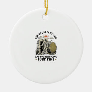 Uit mijn grot komend christelijk verrijzenis shirt keramisch ornament