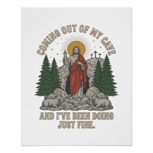 Uit mijn grot komend Verrijzenis Lied Shirt Des Perfect Poster