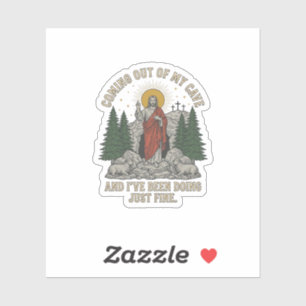 Uit mijn grot komend Verrijzenis Lied Shirt Des Sticker