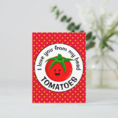 Uit mijn hoofd tomaten briefkaart (Staand voorkant)