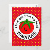 Uit mijn hoofd tomaten briefkaart (Voorkant / Achterkant)