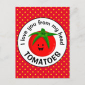 Uit mijn hoofd tomaten briefkaart (Voorkant)