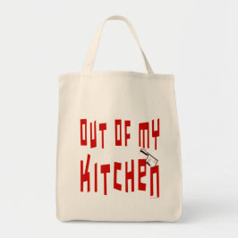 Uit mijn keuken Funny Cook Slogan Canvas tas