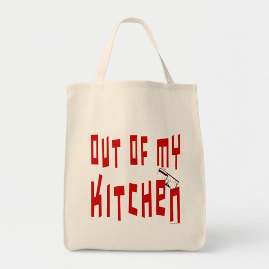Uit mijn keuken Funny Cook Slogan Canvas tas (Voorkant)