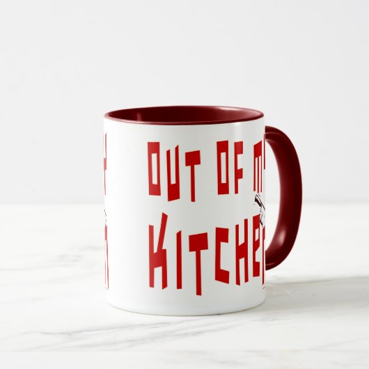 Uit Mijn Keuken Grappig Gezegde Koffie Mok (Voorkant rechts)