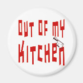 Uit Mijn Keuken Grappig Gezegde Magneet (Voorkant)