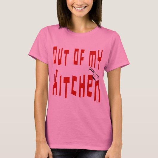 Uit mijn KeukenGezegde Funny Cooking T-shirt (Voorkant)