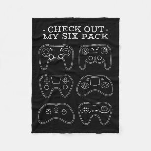 Uit mijn sixpack - Grappige Gamer Videospel Speler Fleece Deken