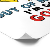 Uit mijn weg ga ik Golfing Poster (Hoek)