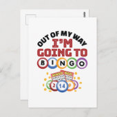 Uit mijn weg ga ik naar Bingo Briefkaart (Voorkant / Achterkant)