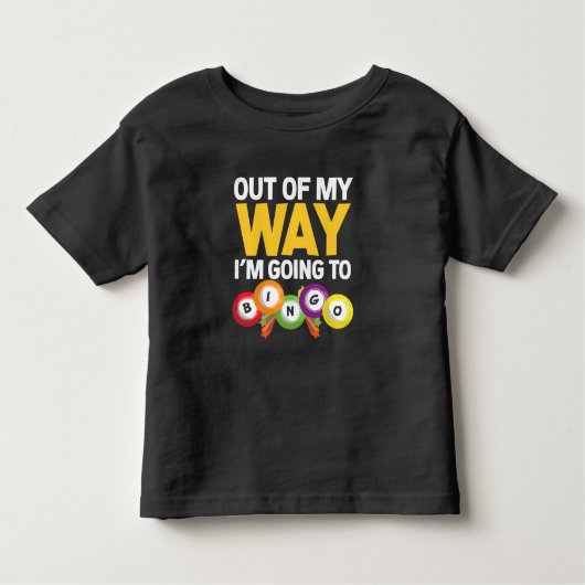 Uit mijn weg ga ik naar BINGO Player Gift. Kinder Shirts (Voorkant)
